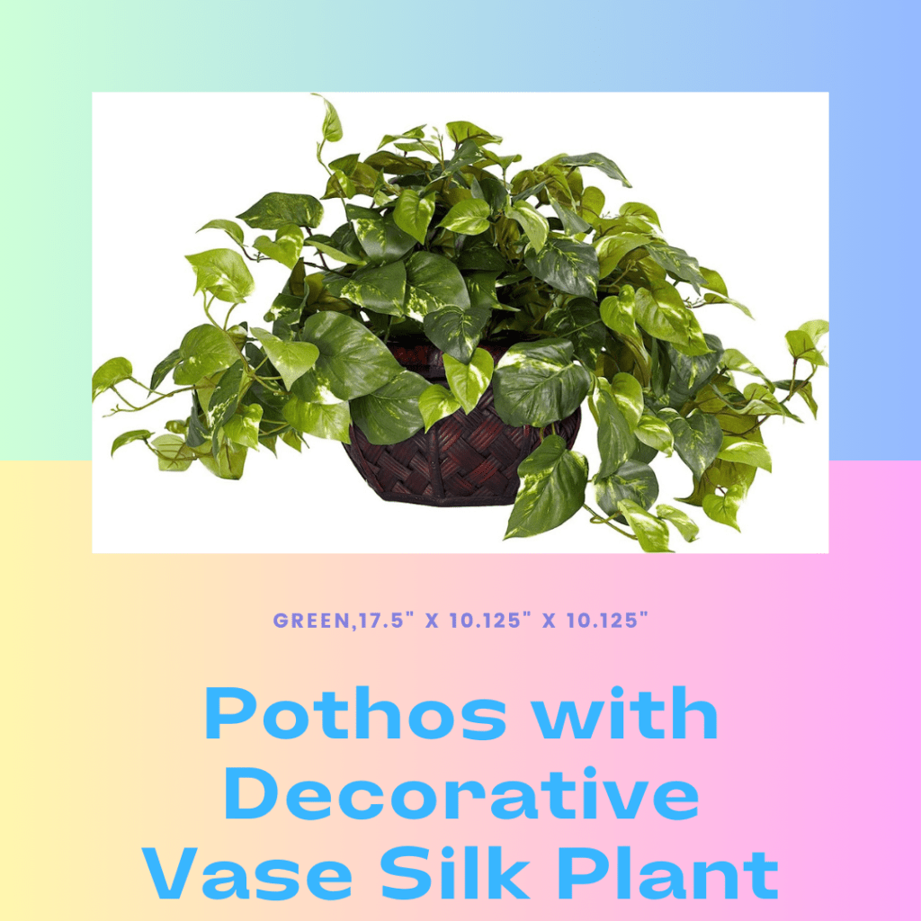 Pothos with Decorative Vase Silk Plant